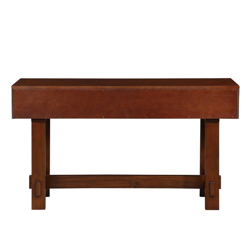 Console Table with Fluted Drawers, Entryway Table with Storage, Hallway Entryway Table Sofa Table with Wood Legs