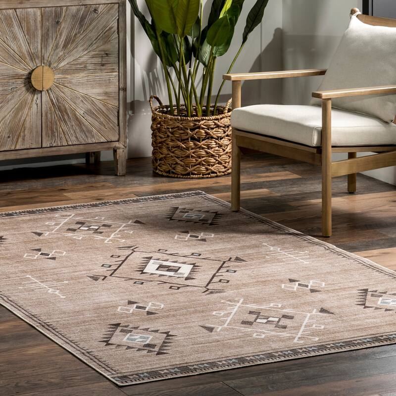Nuloom Shenai SplashGuard Machine Washable Area Rug