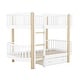preview thumbnail 6 of 24, Wood Twin over Twin Bunk Bed with Fence Guardrail and a Big Drawer