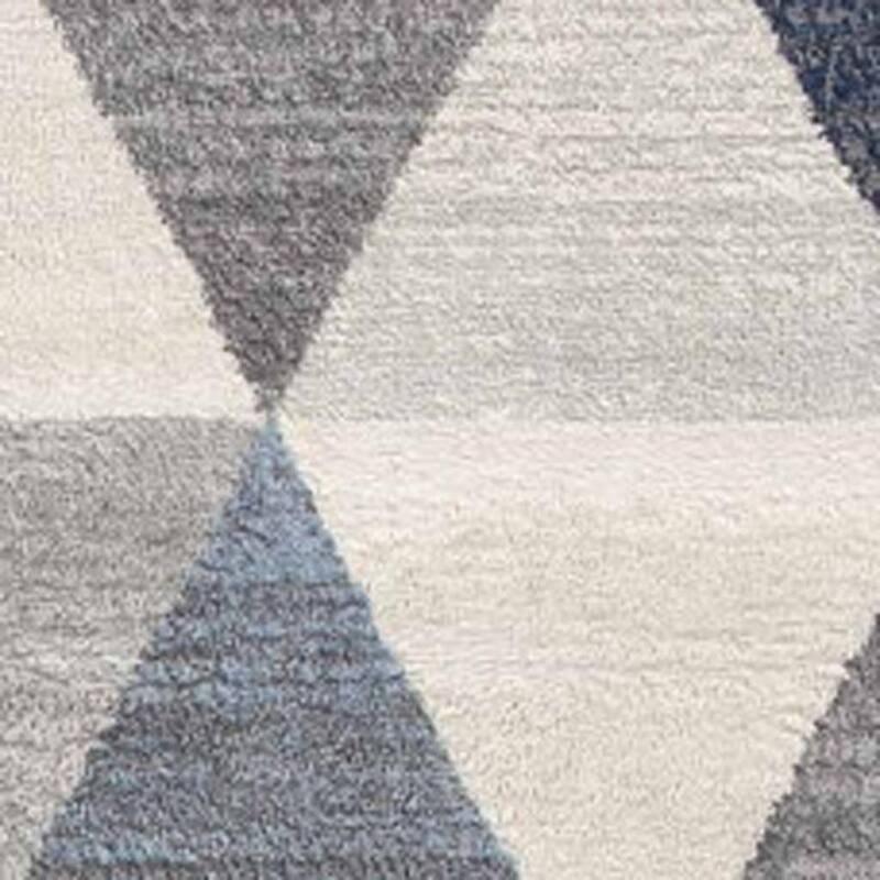 HomeRoots Geometric Coastal Runner Area Rug
