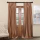Exclusive Fabrics Solid Faux Dupioni Pleated Blackout Curtain Panel