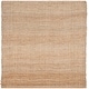 preview thumbnail 12 of 12, SAFAVIEH Handmade Natural Fiber Grainne Jute Rug 6' Square - Light Blue/Natural - Square