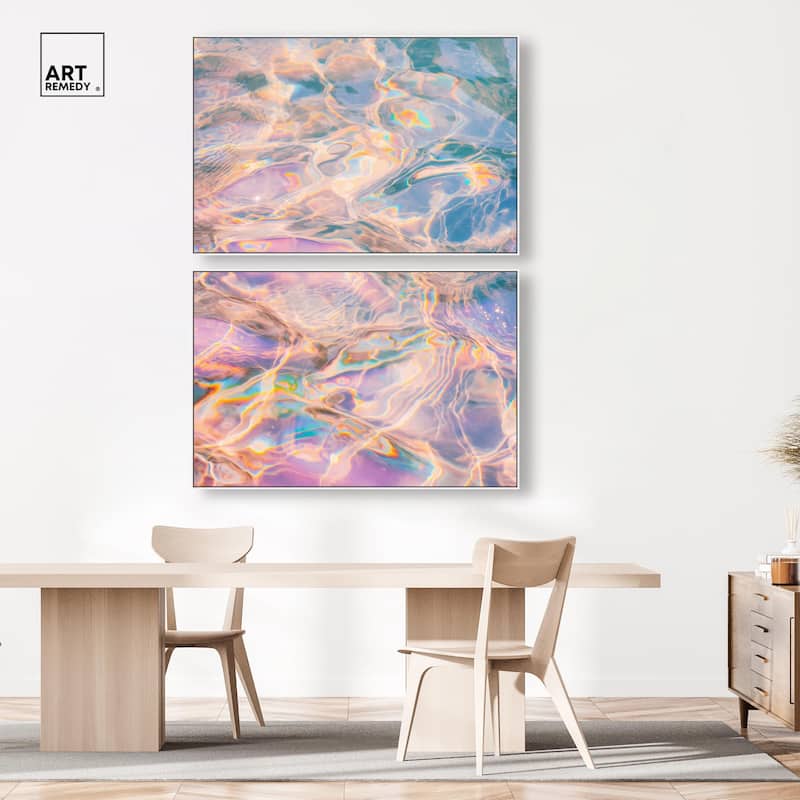 Metallic Drift II Canvas Set of 2 by Art Remedy