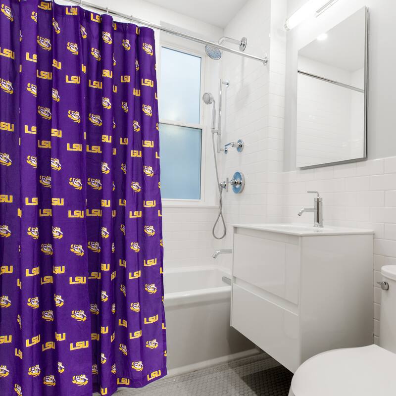 LSU Tigers Printed Shower Curtain Cover - 70" x 72"