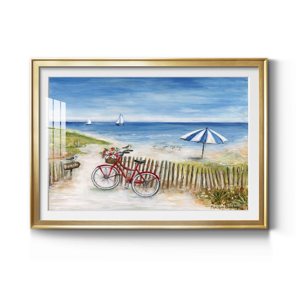 Beach Ride II Premium Framed Print - Ready to Hang
