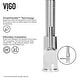 preview thumbnail 26 of 156, VIGO Edison 19" H Single Handle Pull-Down Sprayer Kitchen Faucet