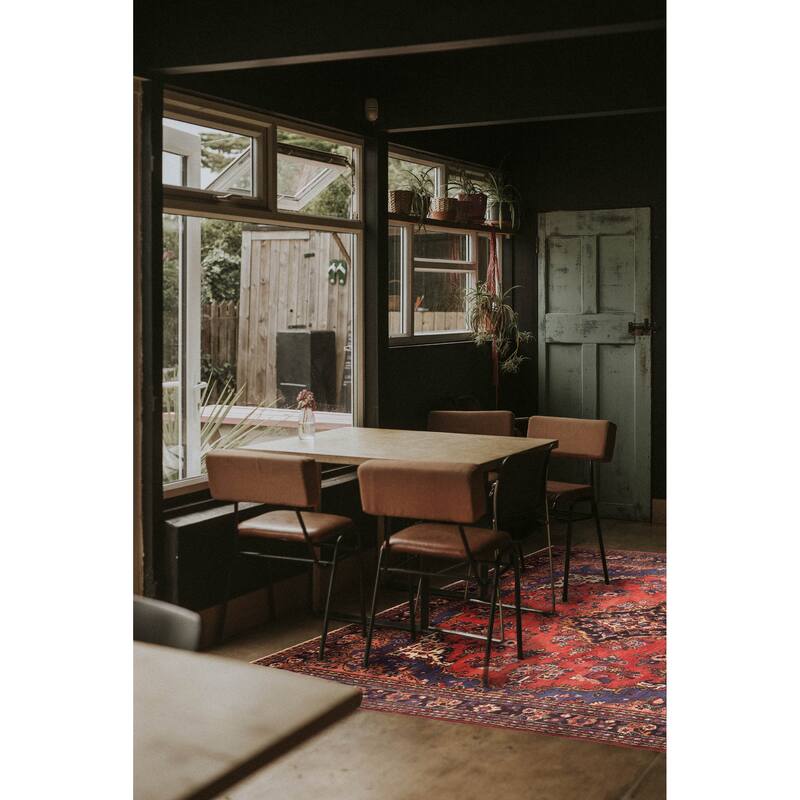 ECARPETGALLERY Hand-knotted Andelz Red Wool Rug - 7'2 x 9'4