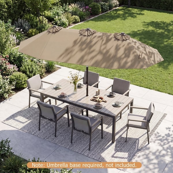 hampton bay aluminum patio umbrella in gray with push-button tilt Four Seasons Courtyard 9 Foot Norwalk Market Push Button Tilt, Steel Ribs and Pole for Outdoor Space, : Patio, Lawn & Garden Our large patio umbrella features 8 sturdy metal ribs and a 2 Hampton Bay 9 ft. Aluminum