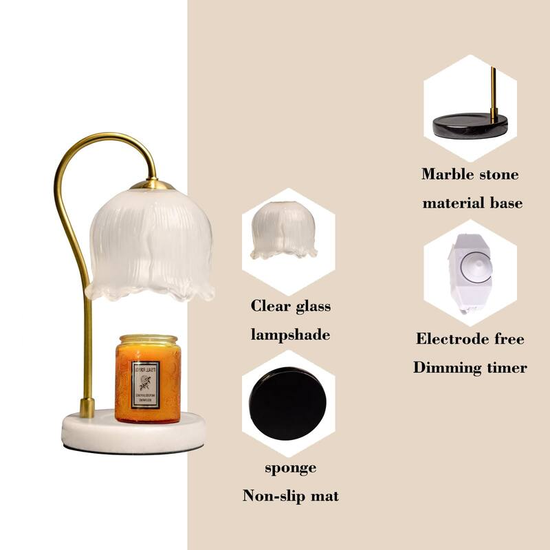 Lily Candle Warmer with Mable Base