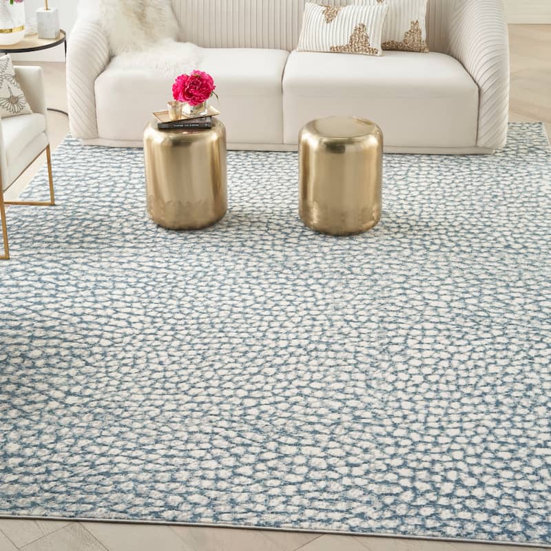 Nourison Joli Modern Abstract Pebble Area Rug
