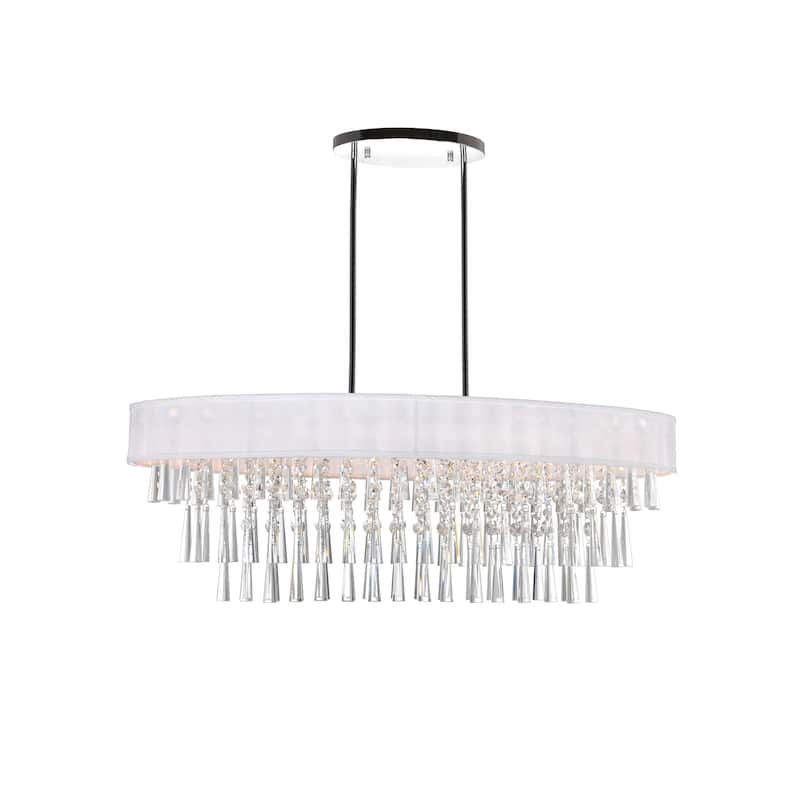 Franca 8 Light Drum Shade Chandelier With Chrome Finish - Chrome