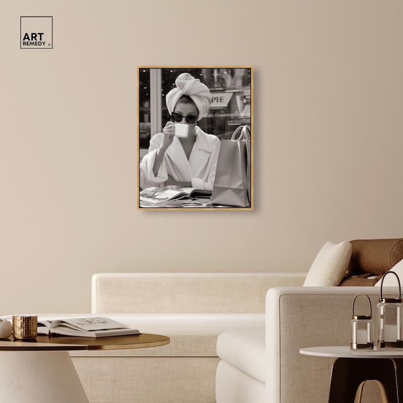 Early Morning Coffee Canvas by Art Remedy
