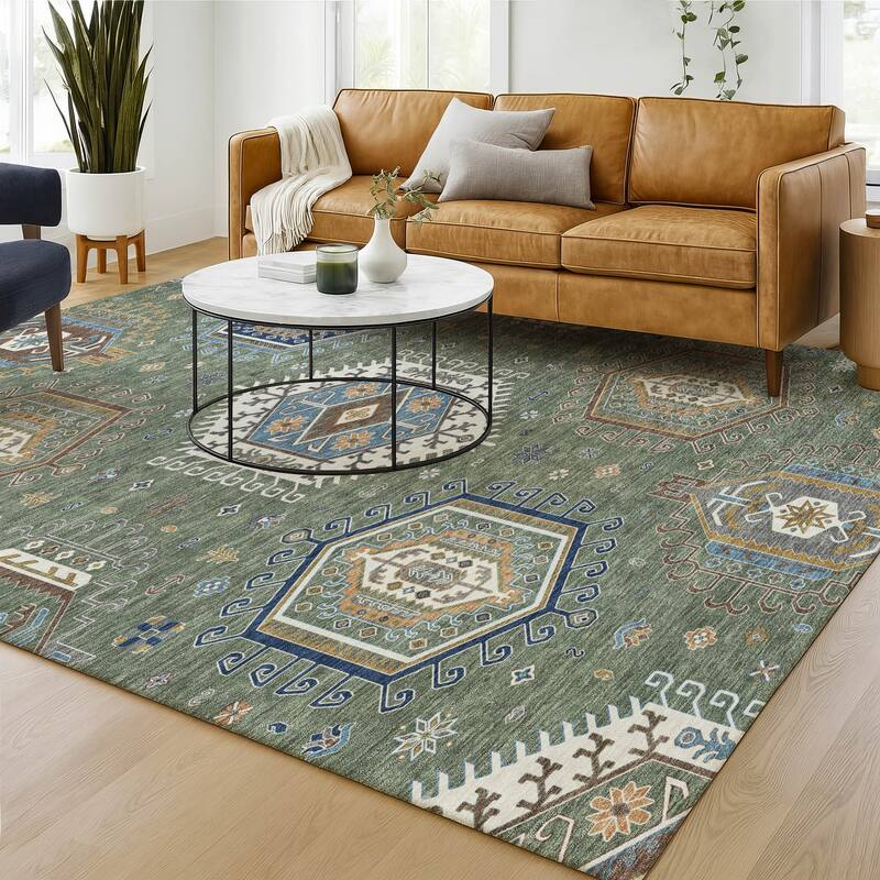 Machine Washable Indoor/ Outdoor Global Akron Chantille Rug