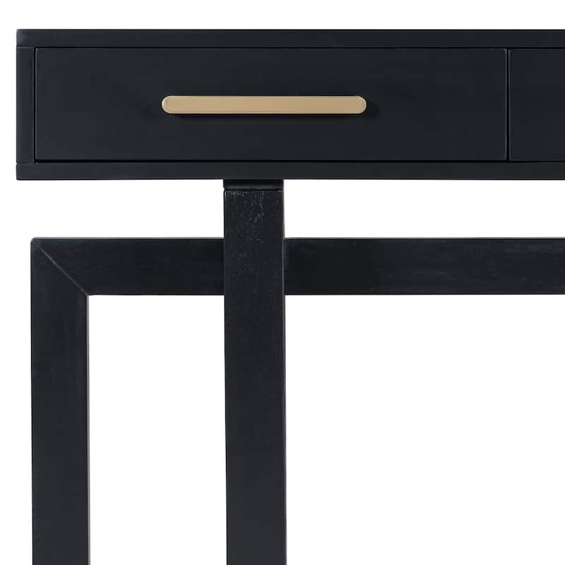 57" MDF Console Table with Three Drawers for Entryway, Hallway, Living Room