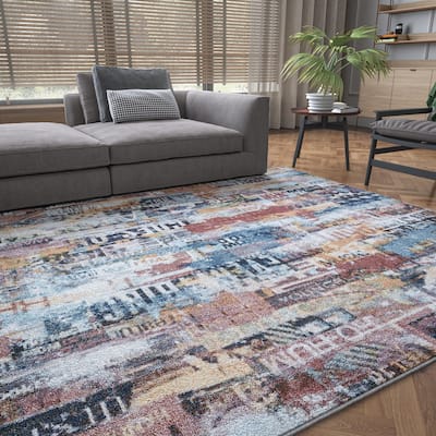 Rayna Bohemian & Eclectic Graphic Print Indoor Area Rug
