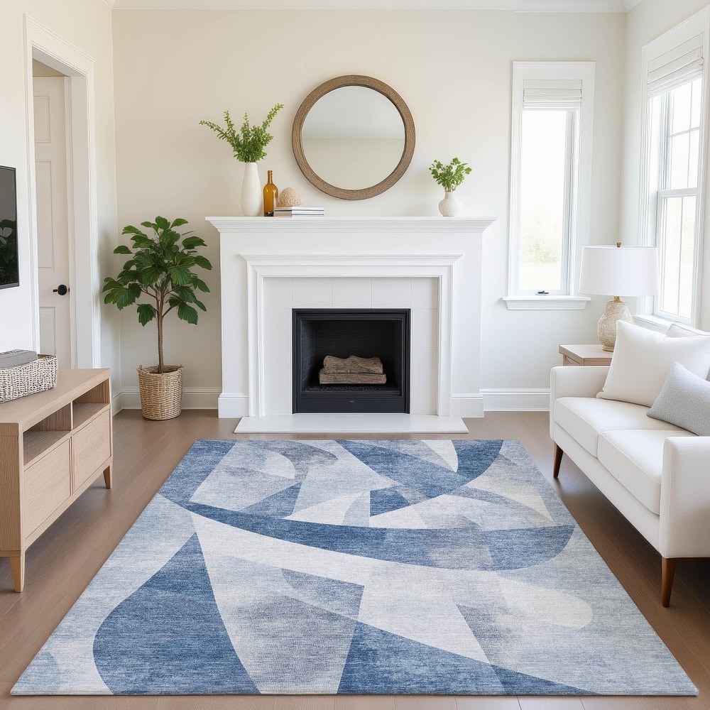Premium Washable Super Soft Abstract Contemporary Mayfield Rug