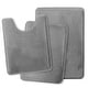 preview thumbnail 30 of 153, Empyrean Ultra Soft Plush Bathroom Rug - Non-Slip, Velvet, Memory Foam Bath Mat - Set of 2 17 x 24 / 20 x 32 / 20 x 24 - Grey Medium