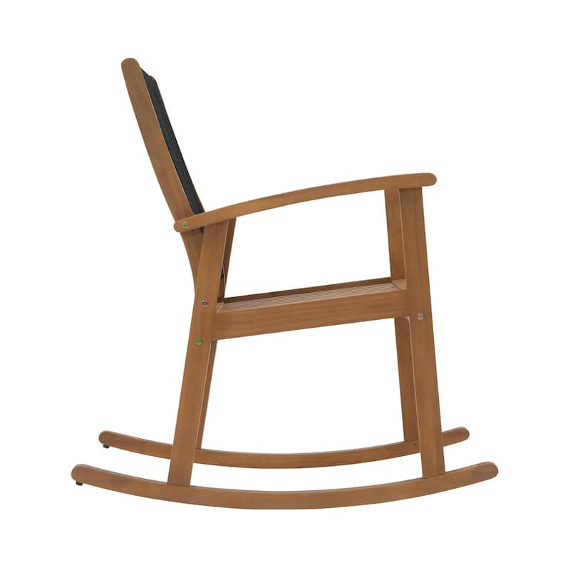 Outdoor Single Wooden Rocking Chair