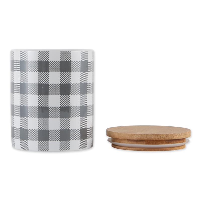 DII Buffalo Check Ceramic Canister (Set of 3)