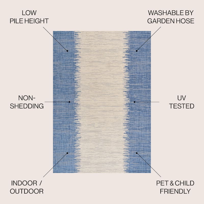 JONATHAN Y Madaba Modern Strie' Indoor/Outdoor Area Rug