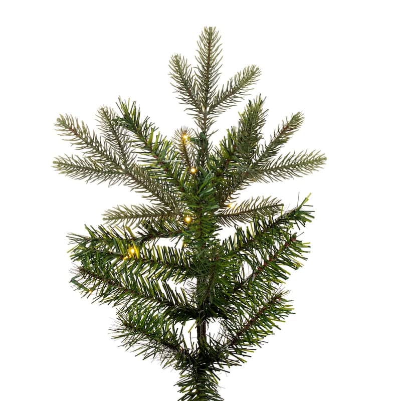 Vickerman 9' x 50" Douglas Fir Fir Artificial Slim Pre-Lit Christmas Tree, Warm White 3mm Low Voltage LED Wide Angle Lights.