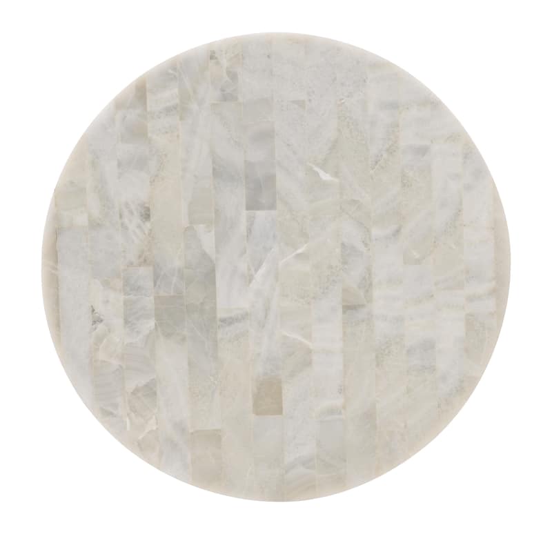 Melange Corrina Round Lamp Table - 30"W x 30"L x 24"H