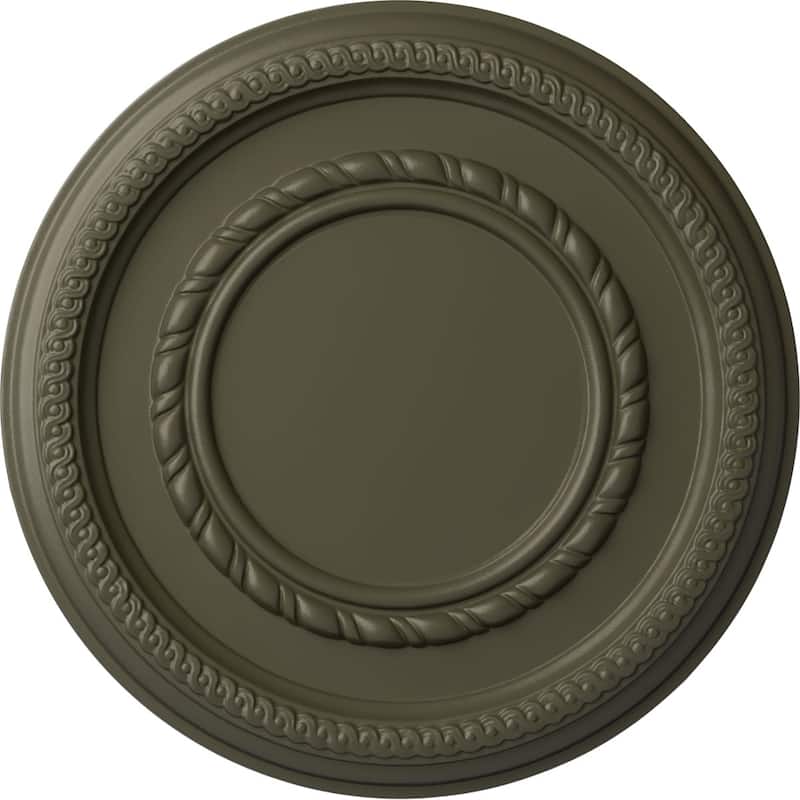 12 5/8"OD x 1 1/8"P Federal Roped Small Ceiling Medallion