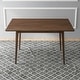 preview thumbnail 1 of 8, GDFStudio - Mary Modern 47" Rectangular Solid Wood Dining Table with Beveled Edges Brown