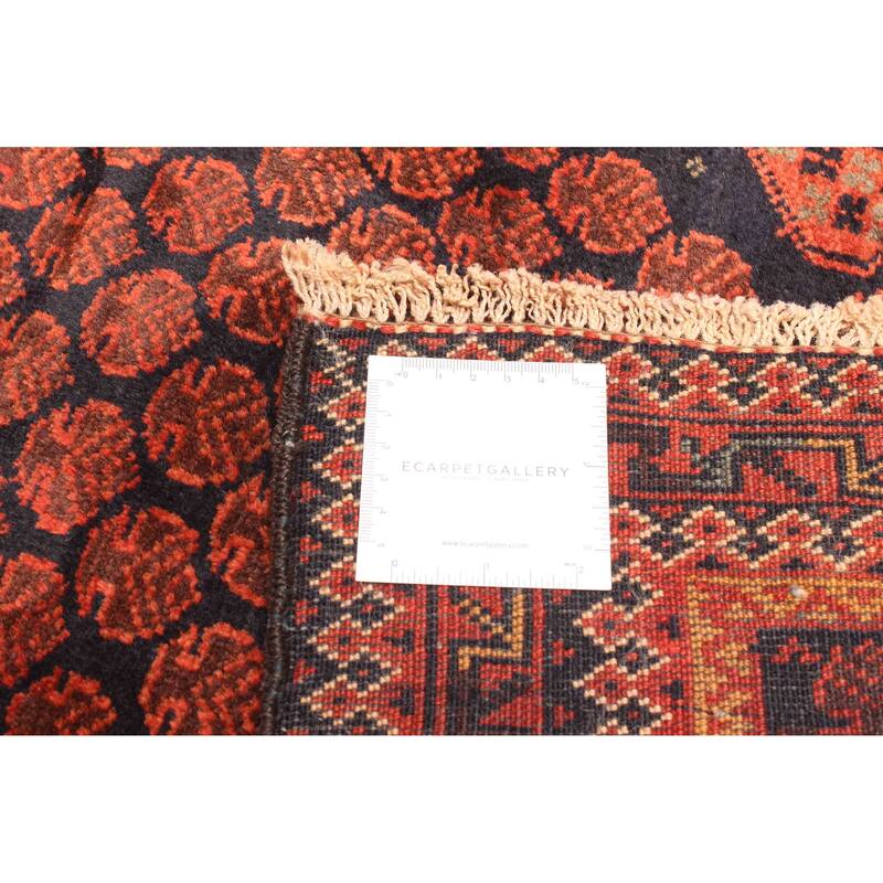 ECARPETGALLERY Hand-knotted Teimani Dark Navy Wool Rug - 2'11 x 4'1