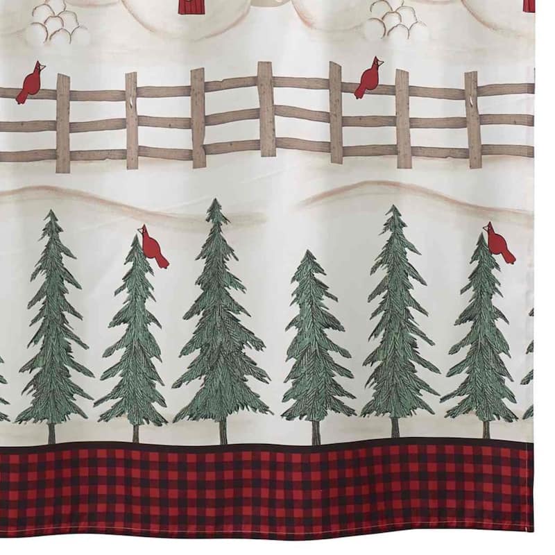 Avanti Linens Snowmen Gathering Shower Curtain