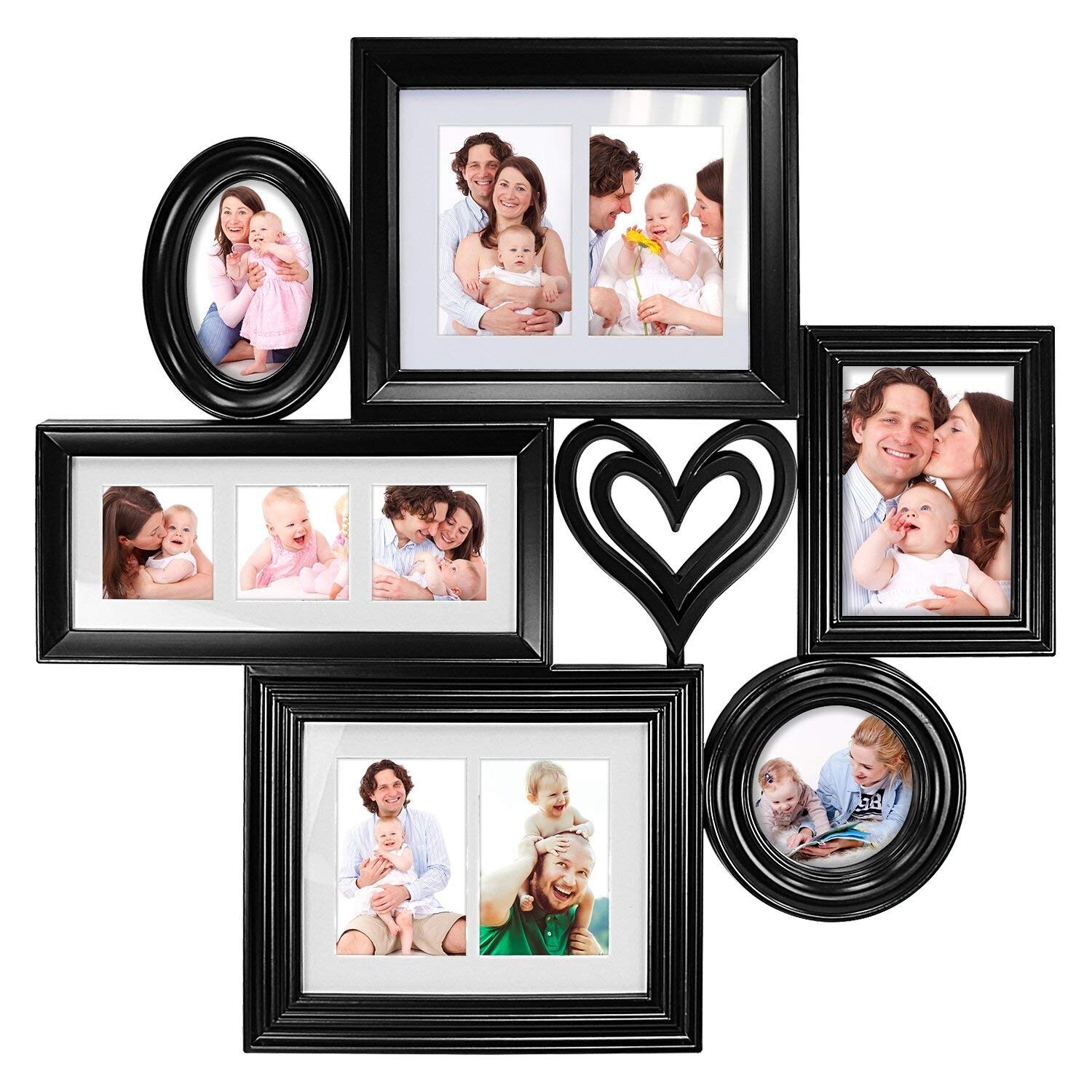 Hello Laura Black Multi Gallery Wall Hanging Photo Frame Overstock 24124144 Just upload photos & select personalized photo frame collage for boyfriend, friends and loved ones and get free shipping with express delivery. hello laura black multi gallery wall hanging photo frame