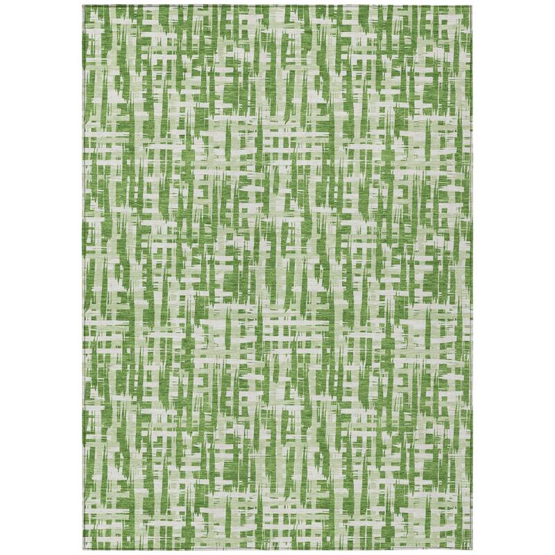 HomeRoots Abstract Transitional Rectangle Outdoor Rug
