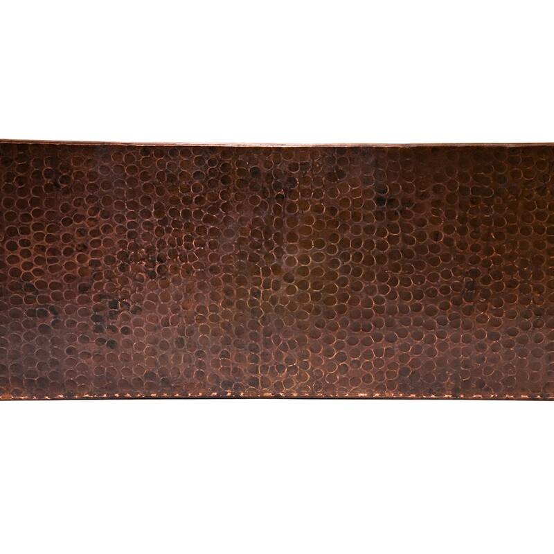 30-in Hammered Copper Kitchen Apron Single Basin Sink with Matching Drain and Accessories (KSP3_KASDB30229)