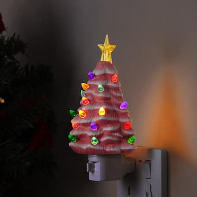 Nostalgic Ceramic Tree Nightlight - Pink