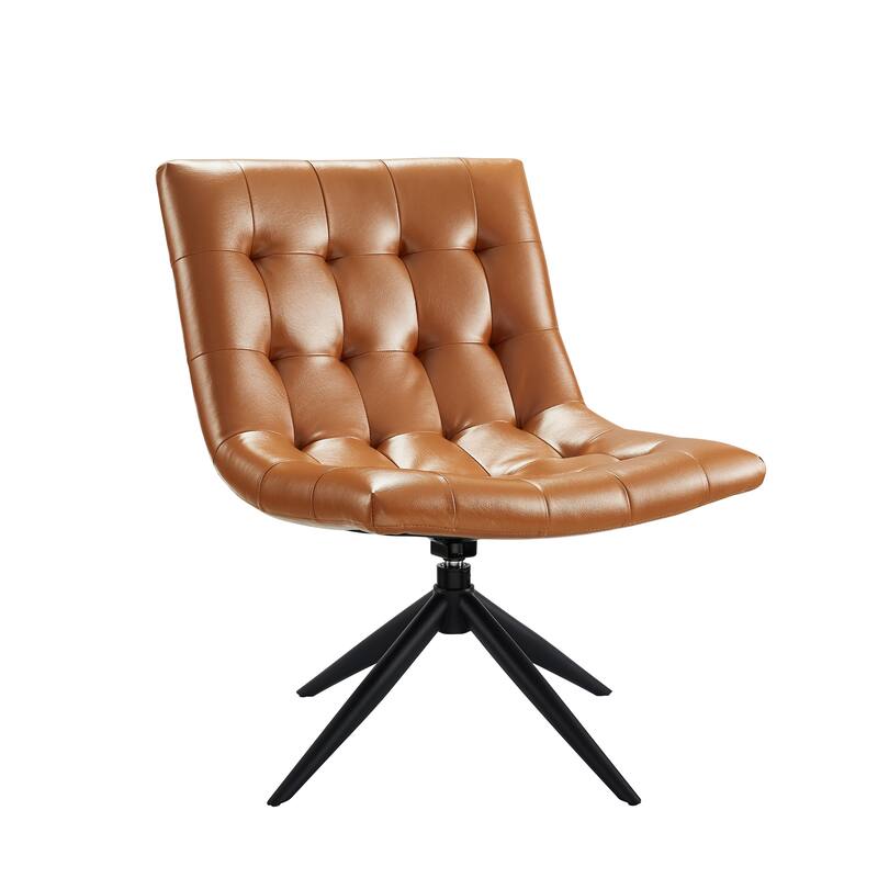 Art Leon Swivel Home Office Desk Chair - Brown