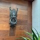 preview thumbnail 6 of 8, Gothic Green Man Door Knocker Verdigris Cast Iron 19 In Wall Mounted - 19 X 7 X 3 inches