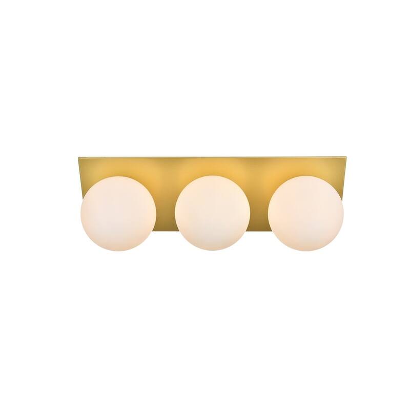 Jinzo 1 Light Black and Frosted White Bath Sconce