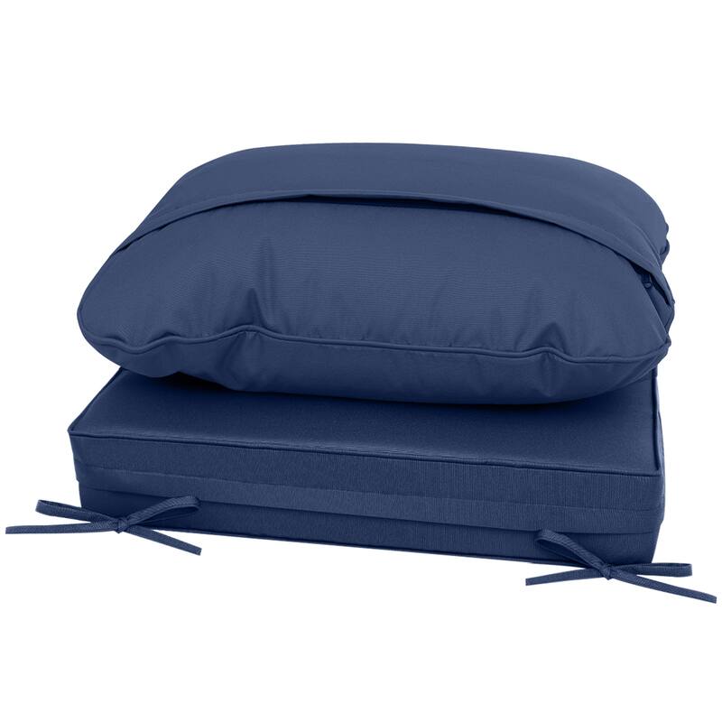 Waterproof Outdoor Deep Seat Cushion Set for Patio Furniture and Chairs