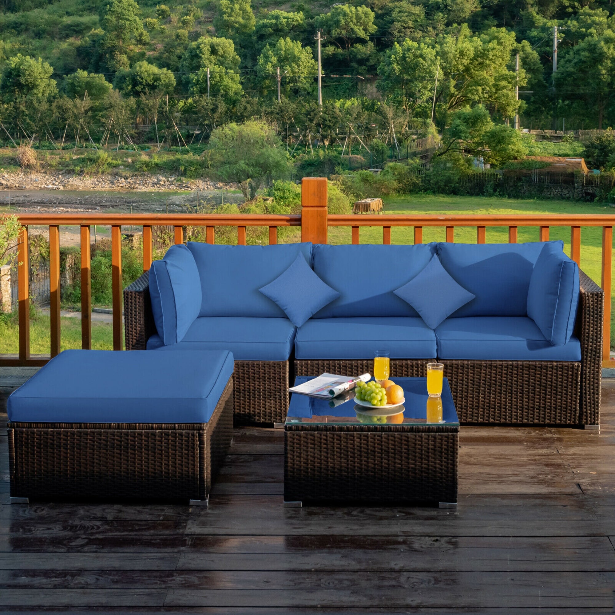 5 pc outdoor patio discount set