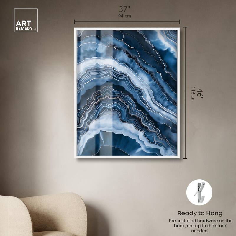 Azure Abyss Layers Shadowbox by Art Remedy