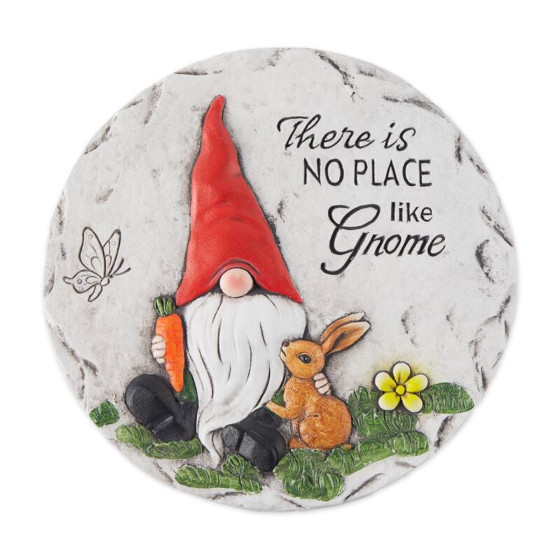 Sunflower Dot Flip Flop Stepping Stone - No Place Like Gnome