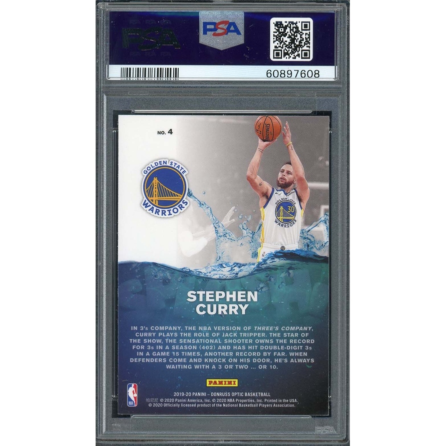 Stephen Curry 2019 Panini Donruss Optic Splash! Basketball