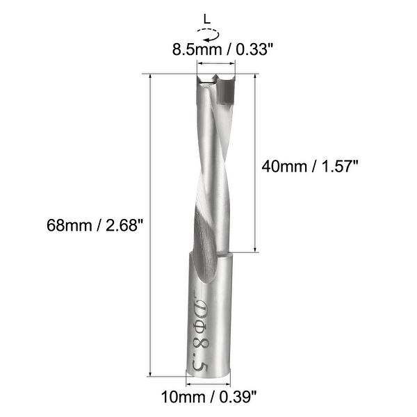 Brad Point Drill Bits for Wood 8.5mm x 68mm Left Turning Carbide ...