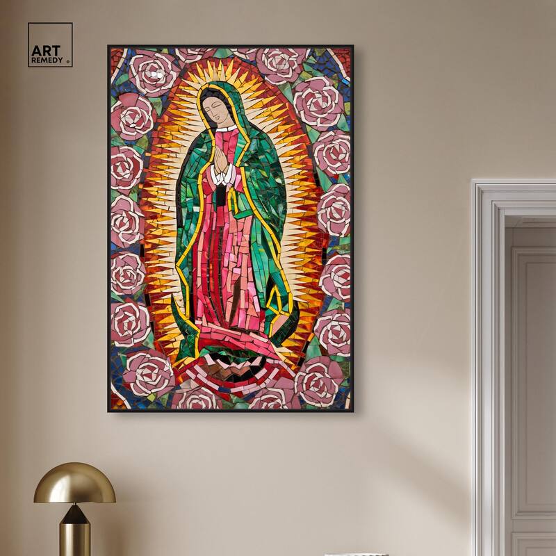 Mother of Mosaic Canvas by Art Remedy
