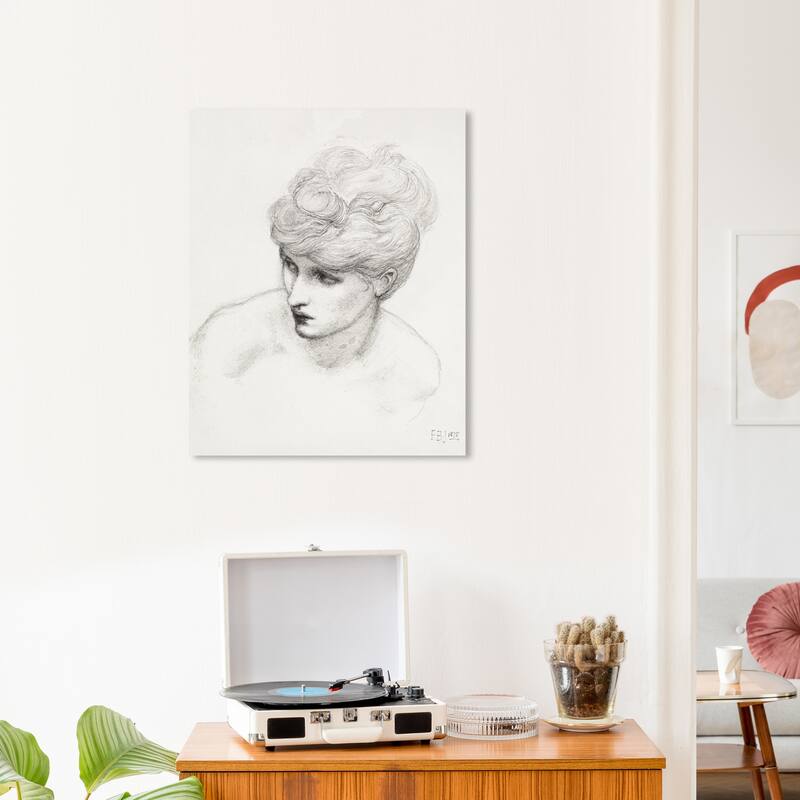 Wynwood Studio Canvas Classic Love s Wayfaring - Sir Edward Burne Jones Black and Traditional Wall Art Canvas Print - 24 x 20