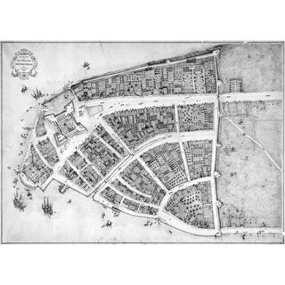 New York 17Th Century. /Nrectified Redraft Of The Castello Plan Of 1660 ...