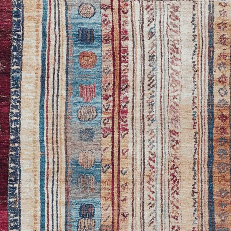 HomeRoots Striped Transitional Rectangle Outdoor Rug