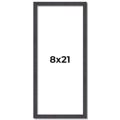 8x21 Frame Brown Picture Frame - Complete Modern Photo Frame Includes