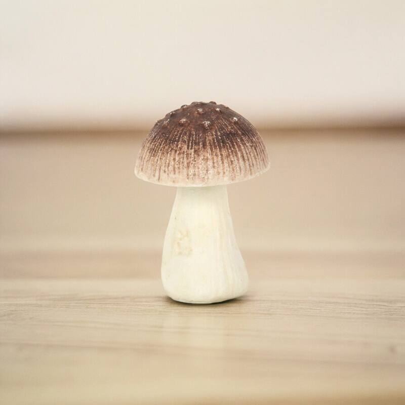 Hareton Cast Iron Mushroom Decor - Red