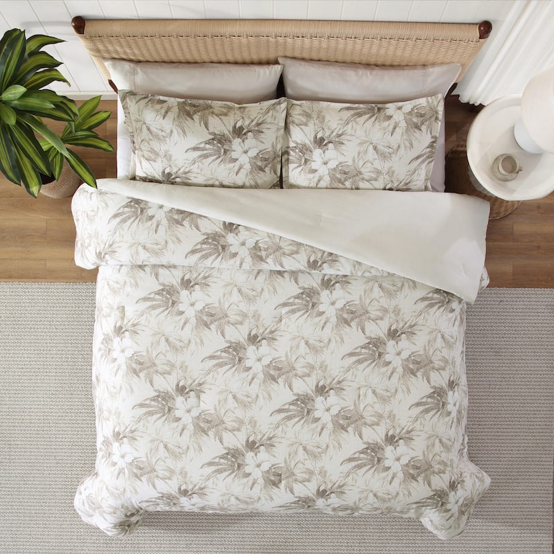 Tommy Bahama Beachway Blooms Reversible Comforter Set